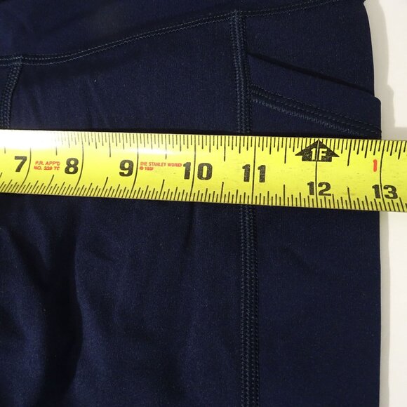 Jockey Performance Crop Legging Women Size S 360 High Rise Stretch Navy Blue NEW - Picture 9 of 11